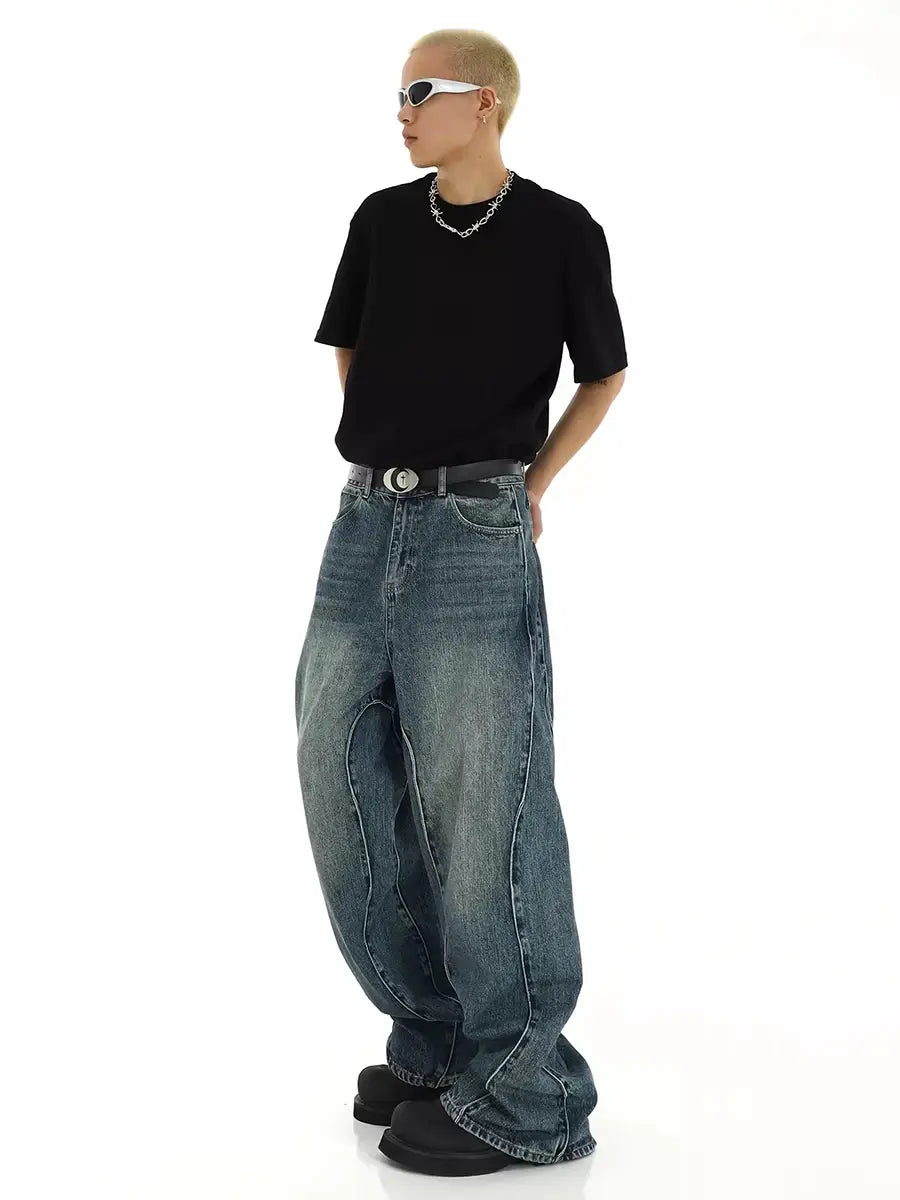 Twisted Baggy Jeans