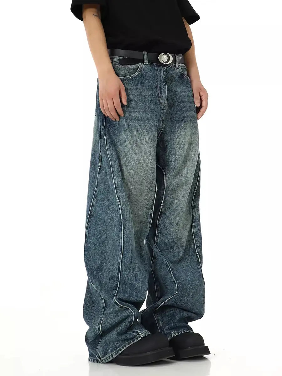 Twisted Baggy Jeans