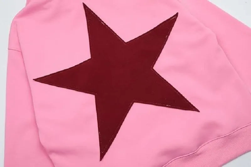 Star Embroidery Hoodie