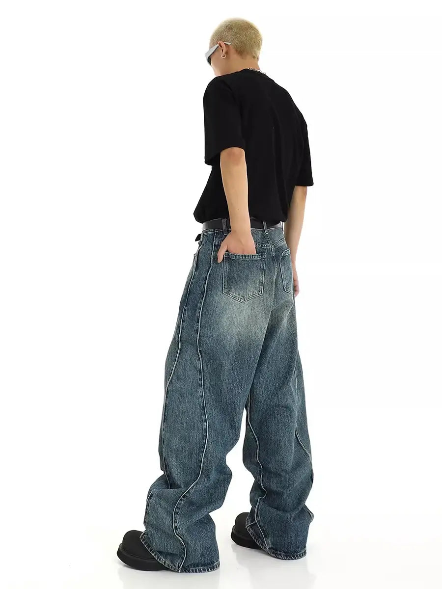 Twisted Baggy Jeans